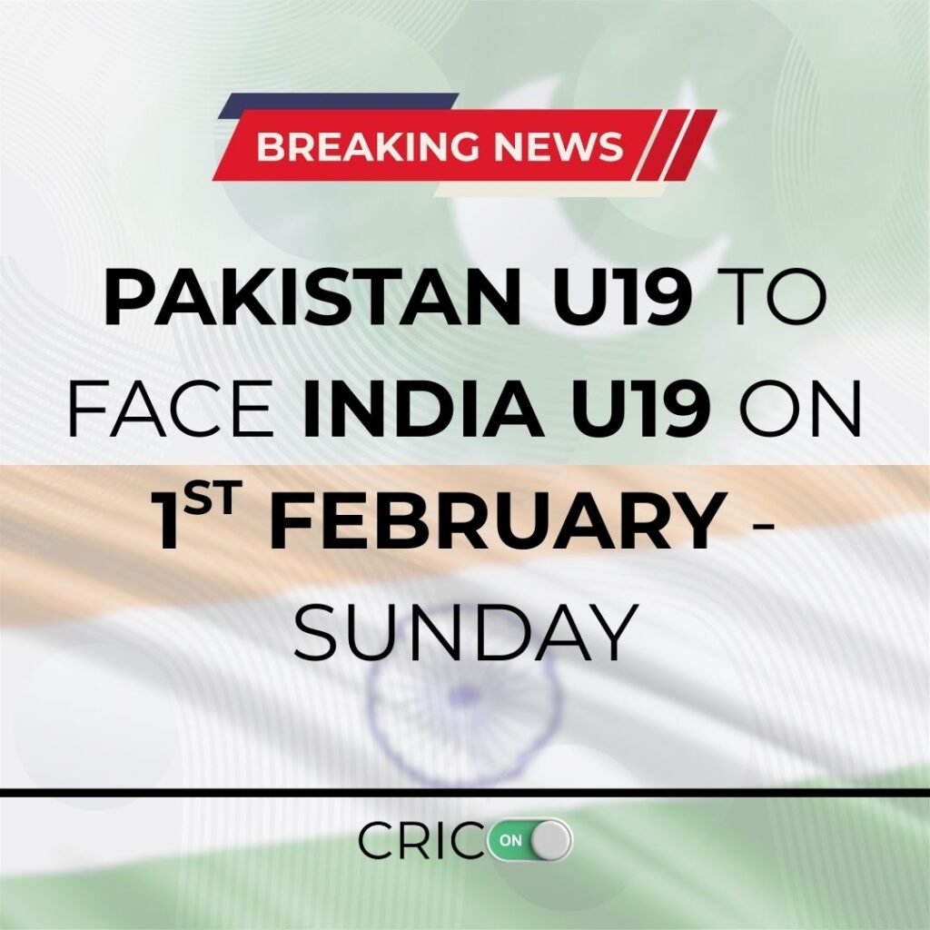 India vs Pakistan Under-19 World Cup