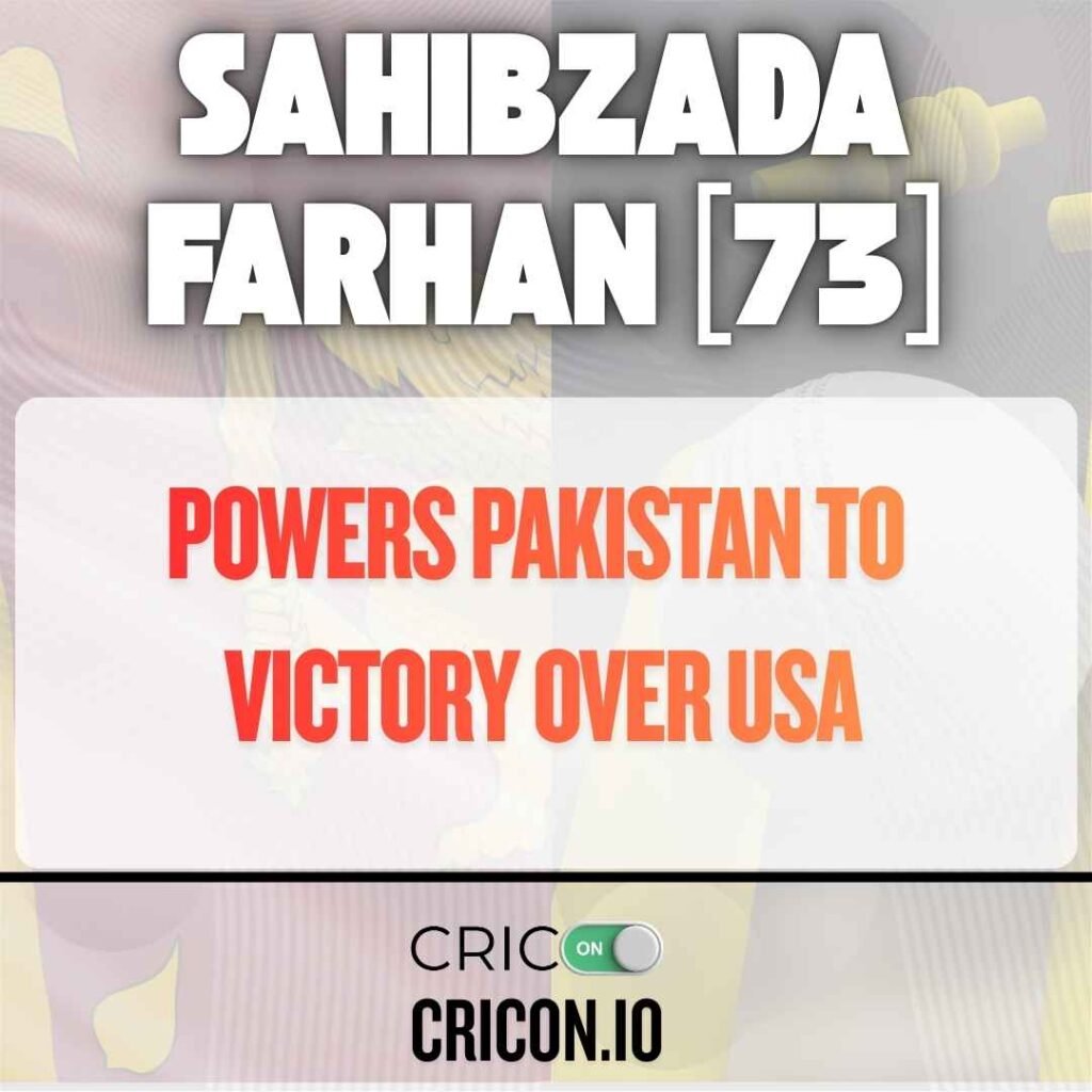 sahibzada farhan 73 vs usa , ec 2026