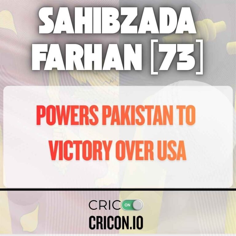 sahibzada farhan 73 vs usa , ec 2026