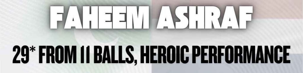 Faheem Ashraf 29 Run in 11 Balls, Pak vs Ned, WC 2026