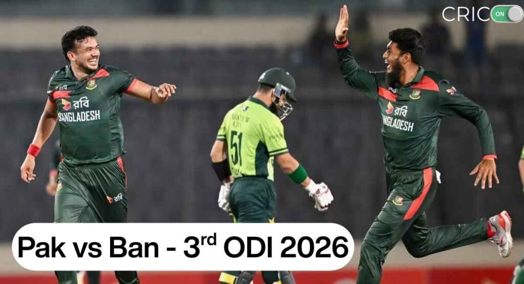 Pak vs Ban 3rd ODI 2026